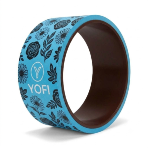 premium flower printed yoga wheel